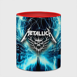 Кружка 3D Neon glow - Metallica, цвет: 3D-белый + красный — фото 2