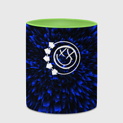 Кружка 3D Blink 182 blue energy, цвет: 3D-белый + светло-зеленый — фото 2