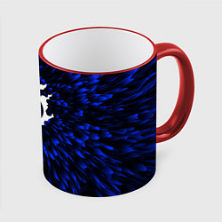 Кружка 3D Final Fantasy blue energy, цвет: 3D-красный кант