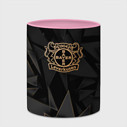 Кружка 3D Bayer 04 golden poly, цвет: 3D-белый + розовый — фото 2