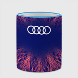 Кружка 3D Audi red energy, цвет: 3D-небесно-голубой кант — фото 2