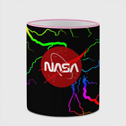 Кружка 3D НАСА молнии градиент, цвет: 3D-розовый кант — фото 2