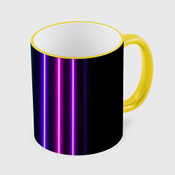 Кружка цветная Neon lines
