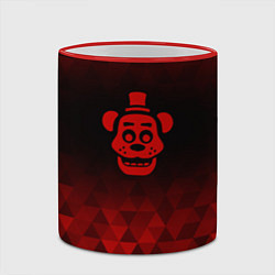 Кружка 3D FNAF red poly, цвет: 3D-красный кант — фото 2