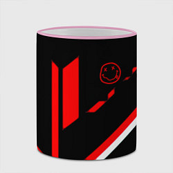 Кружка 3D Nirvana текстура полосы, цвет: 3D-розовый кант — фото 2