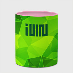 Кружка 3D Gidle green poly, цвет: 3D-белый + розовый — фото 2