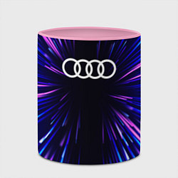 Кружка 3D Audi neon energy, цвет: 3D-белый + розовый — фото 2