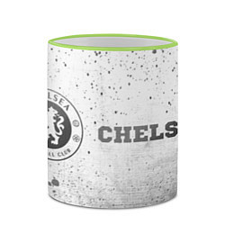 Кружка 3D Chelsea - white gradient по-горизонтали, цвет: 3D-светло-зеленый кант — фото 2