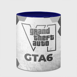 Кружка 3D GTA6 - white gradient, цвет: 3D-белый + синий — фото 2