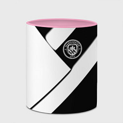 Кружка 3D Манчестер Юнайтед геометрия, цвет: 3D-белый + розовый — фото 2