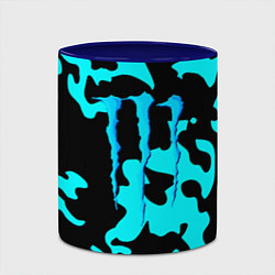 Кружка 3D Monster energy камуфляж голубой, цвет: 3D-белый + синий — фото 2
