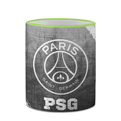 Кружка 3D PSG - grey gradient, цвет: 3D-светло-зеленый кант — фото 2