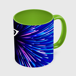 Кружка 3D Genesis neon energy, цвет: 3D-белый + светло-зеленый