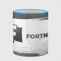 Кружка 3D Fortnite - white gradient по-горизонтали, цвет: 3D-небесно-голубой кант — фото 2