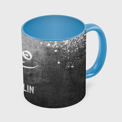 Кружка 3D Led Zeppelin - grey gradient, цвет: 3D-белый + небесно-голубой