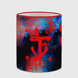 Кружка 3D Doom космическая абстракция, цвет: 3D-красный кант — фото 2