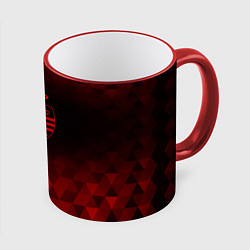 Кружка 3D Sporting red poly, цвет: 3D-красный кант