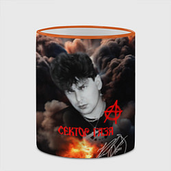 Кружка 3D Юрий Клинских Сектор газа, цвет: 3D-оранжевый кант — фото 2