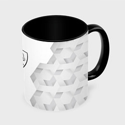 Кружка 3D Roma white poly, цвет: 3D-белый + черный
