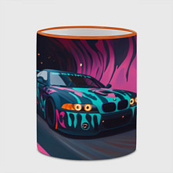 Кружка 3D БМВ граффити стиль, цвет: 3D-оранжевый кант — фото 2