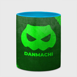 Кружка 3D DanMachi - green gradient, цвет: 3D-белый + небесно-голубой — фото 2