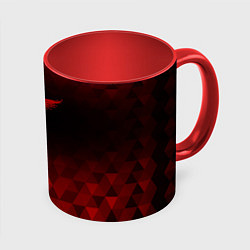 Кружка цветная Bon Jovi red poly