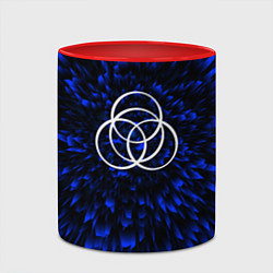 Кружка 3D Elden Ring blue energy, цвет: 3D-белый + красный — фото 2