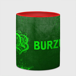 Кружка 3D Burzum - green gradient по-горизонтали, цвет: 3D-белый + красный — фото 2