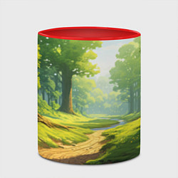 Кружка 3D Fabulous forest, цвет: 3D-белый + красный — фото 2