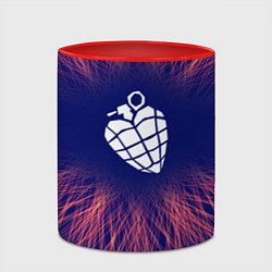 Кружка 3D Green Day red energy, цвет: 3D-белый + красный — фото 2