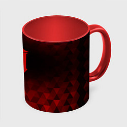 Кружка 3D Architects red poly, цвет: 3D-белый + красный