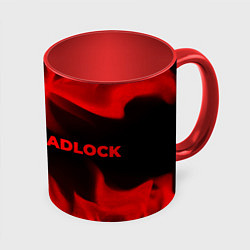 Кружка 3D Deadlock - red gradient по-горизонтали, цвет: 3D-белый + красный