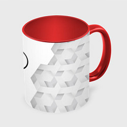 Кружка 3D Dead Space white poly, цвет: 3D-белый + красный