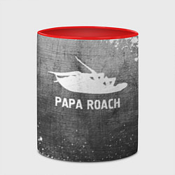 Кружка 3D Papa Roach - grey gradient, цвет: 3D-белый + красный — фото 2