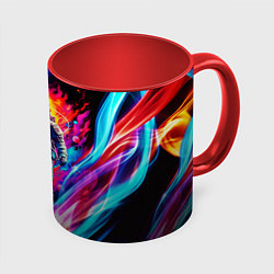 Кружка цветная Космос пламенный