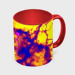 Кружка 3D Monster energy storm grunge, цвет: 3D-белый + красный