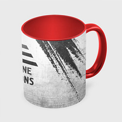 Кружка 3D Imagine Dragons - white gradient, цвет: 3D-белый + красный