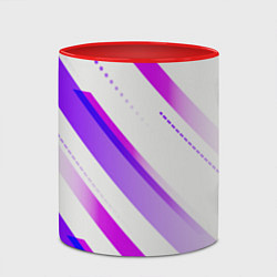 Кружка 3D Color white pink, цвет: 3D-белый + красный — фото 2