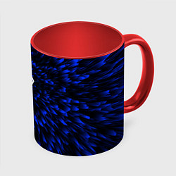Кружка 3D Skyrim blue energy, цвет: 3D-белый + красный