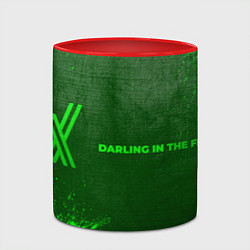 Кружка 3D Darling in the FranXX - green gradient по-горизонт, цвет: 3D-белый + красный — фото 2
