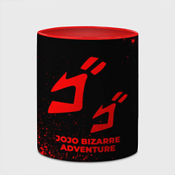Кружка 3D JoJo Bizarre Adventure - red gradient, цвет: 3D-белый + красный — фото 2