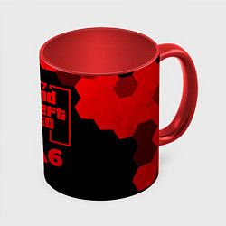 Кружка цветная GTA6 - red gradient