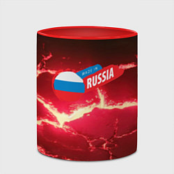 Кружка 3D Russia красные плиты, цвет: 3D-белый + красный — фото 2