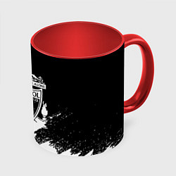 Кружка 3D Liverpool краски белые, цвет: 3D-белый + красный