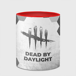 Кружка 3D Dead by Daylight - white gradient, цвет: 3D-белый + красный — фото 2