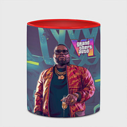 Кружка 3D Буби Айк Gta 6, цвет: 3D-белый + красный — фото 2