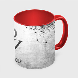 Кружка 3D Powerwolf - white gradient, цвет: 3D-белый + красный