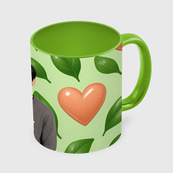 Кружка 3D Ча ЫнУ Astro, цвет: 3D-белый + светло-зеленый