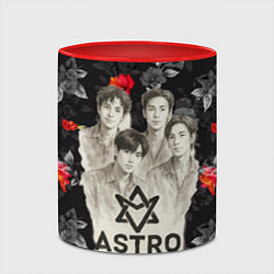 Кружка 3D Astro стиль - рисунок карандашом, цвет: 3D-белый + красный — фото 2