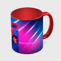 Кружка цветная Astro retro rave 80